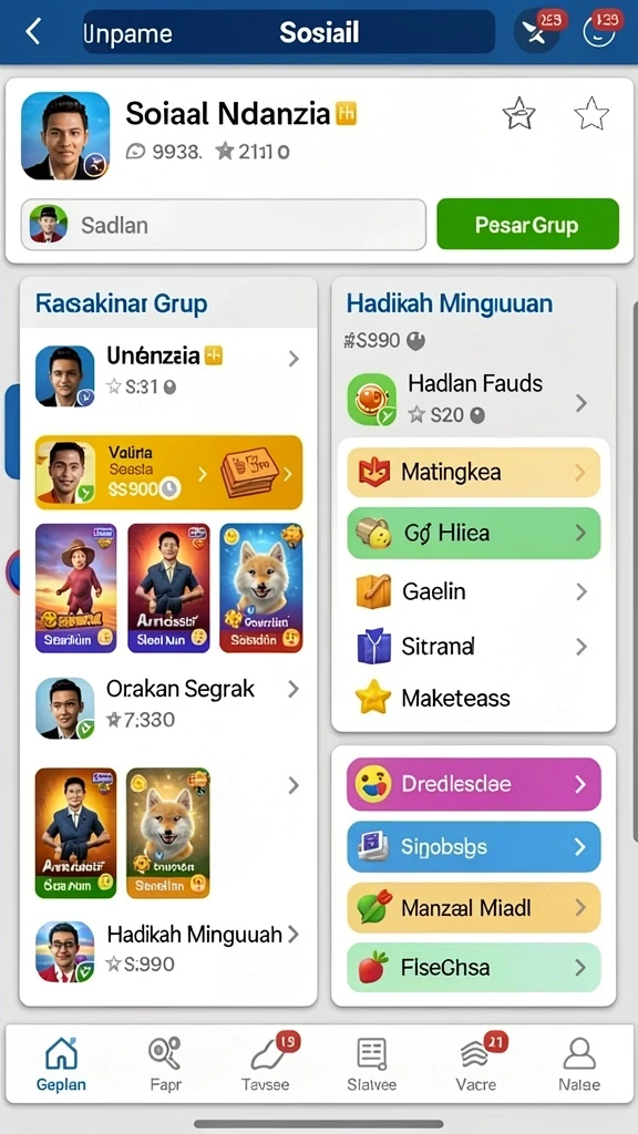 98spin - Antarmuka pengguna yang bersih dan menarik.