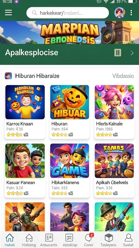 rk55 - Visual dunia fantasi yang memukau dan penuh warna.